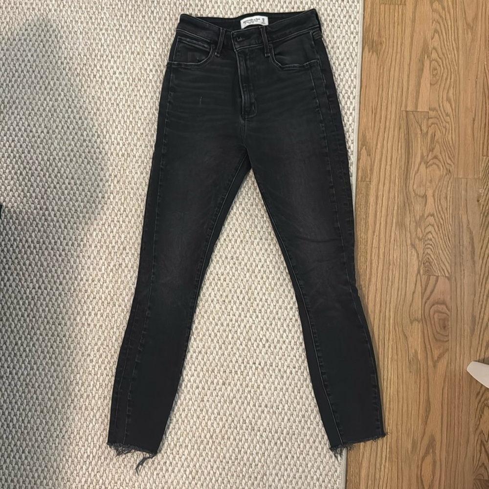 Abercrombie The Super Skinny Ankle High Rise - Jean